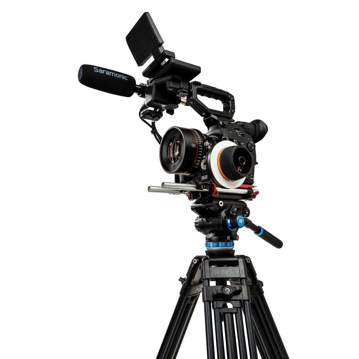 Videostatief dual tube met videokop S6PRO - Afbeelding 13