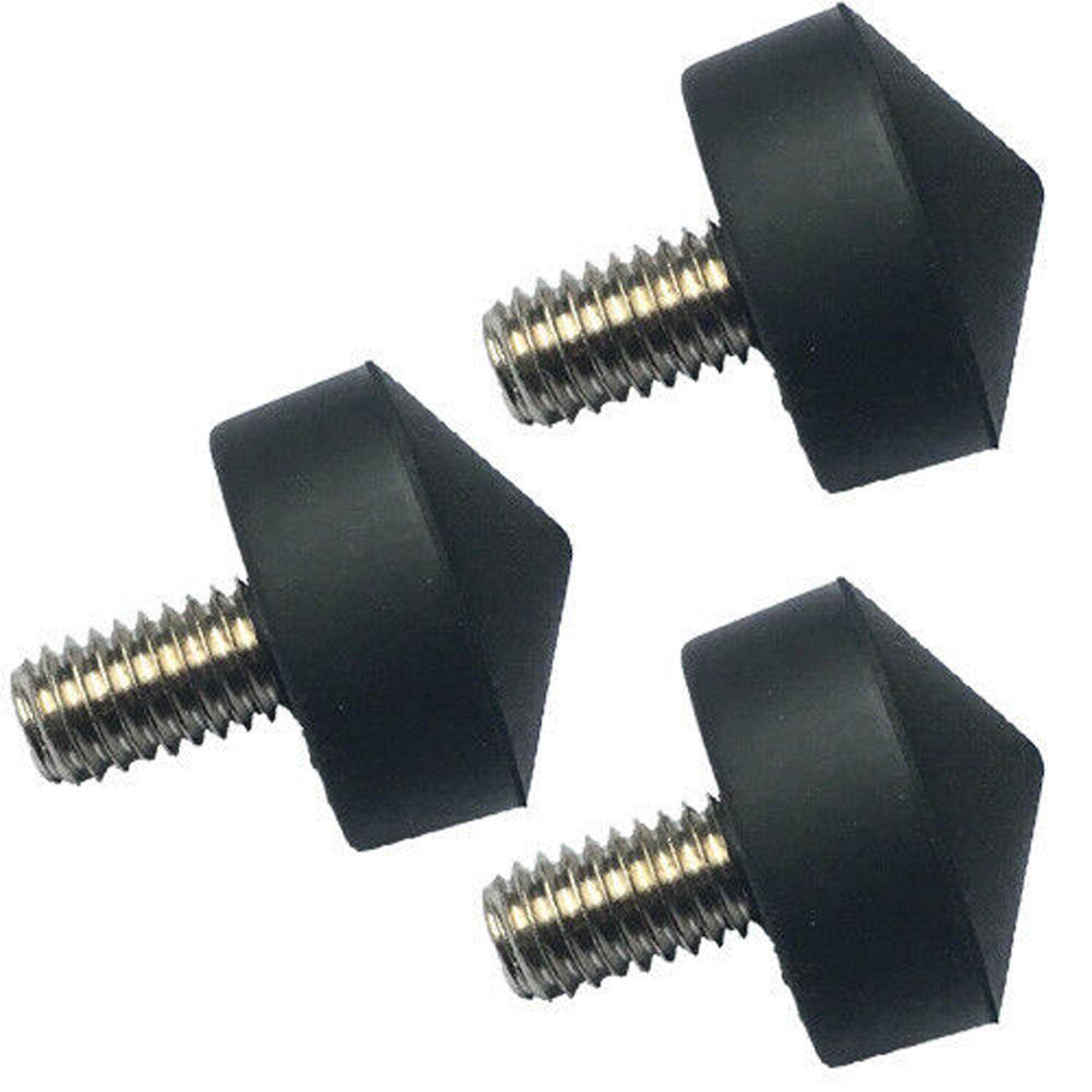 34mm rubber voetje / schroefpootje 3/8-inch (3x)