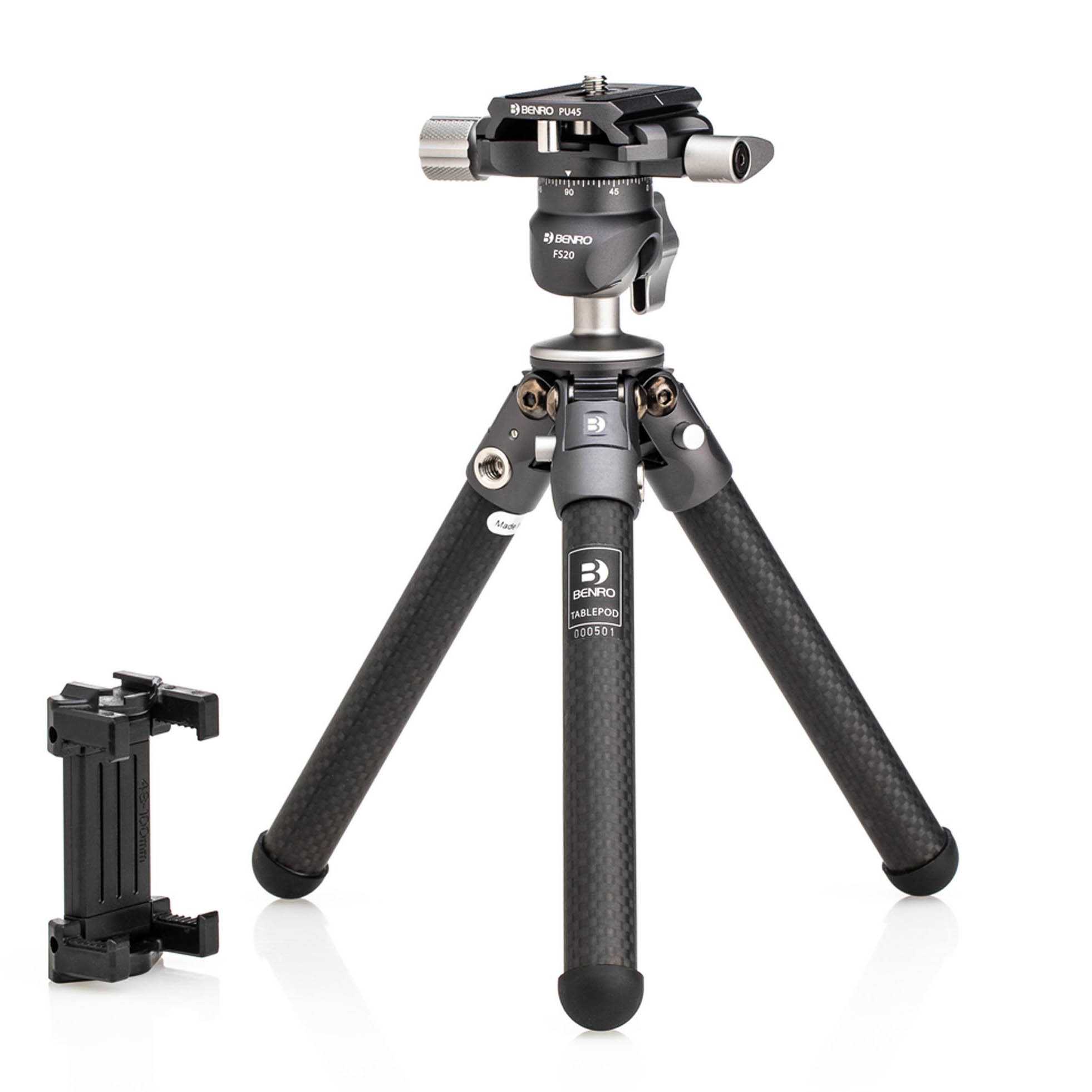 Tablepod Kit met Arca-Swiss plaat en smartphone adapter