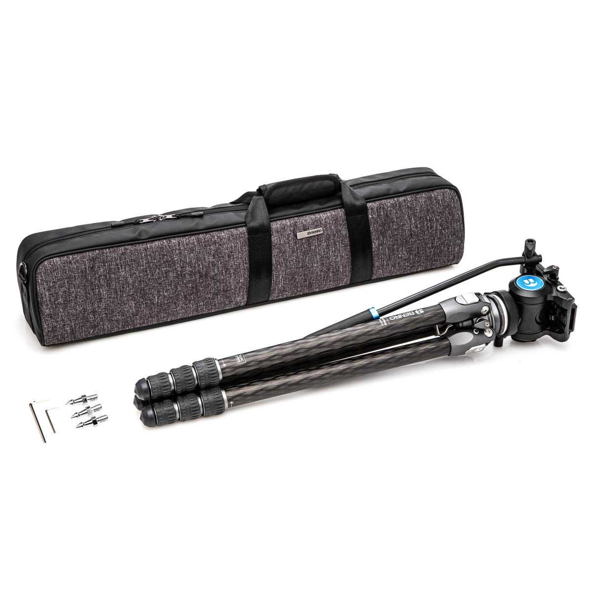 Videostatief single tube met videokop S4PRO - Tortoise Carbon 2-serie - Afbeelding 17