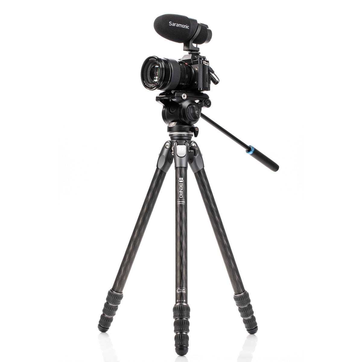 Videostatief single tube met videokop S4PRO - Tortoise Carbon 2-serie - Afbeelding 25