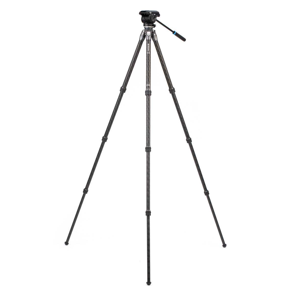 Videostatief single tube met videokop S4PRO - Tortoise Carbon 2-serie - Afbeelding 3